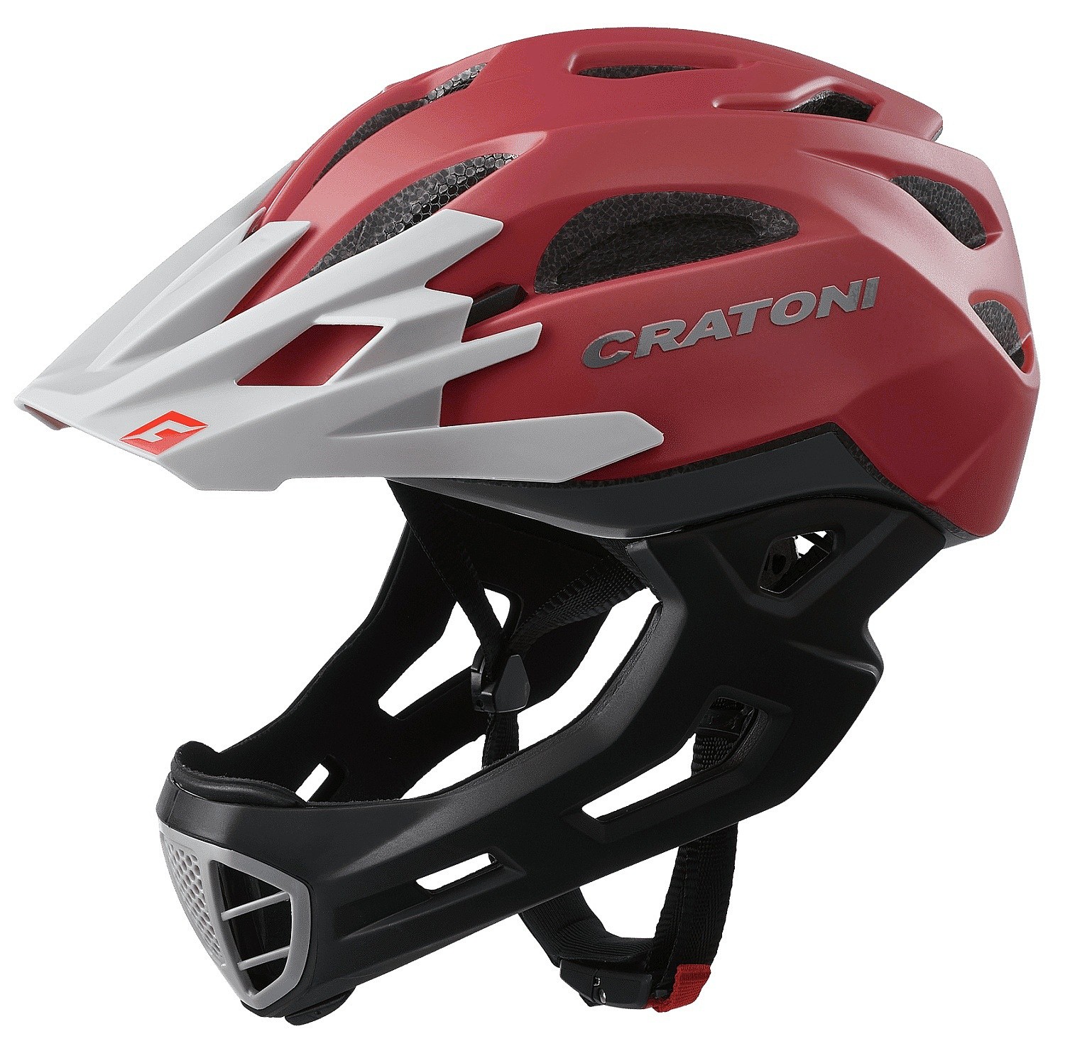 helmet Cratoni C-Maniac - Red/Gray Matt 