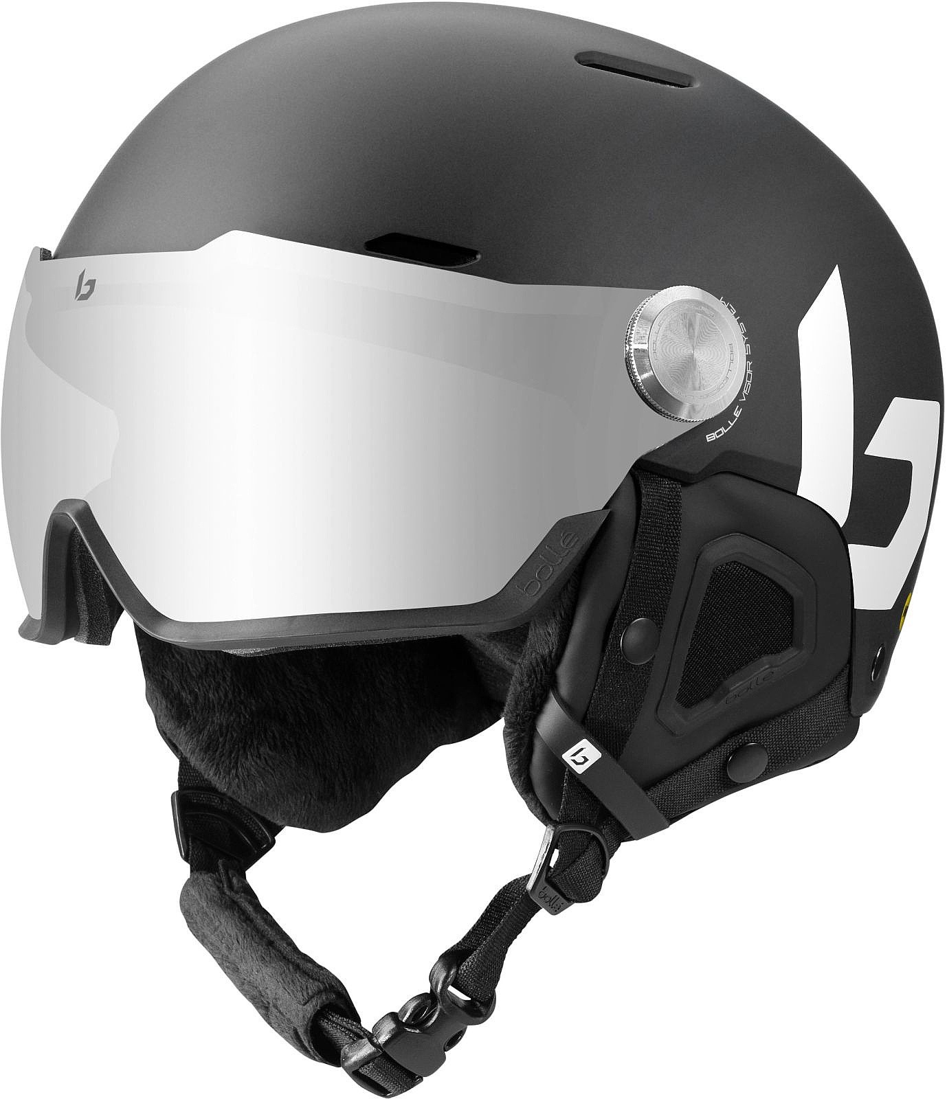 шлем Bollé Might Visor - Black Matte/Brown Gun Lens Cat 2