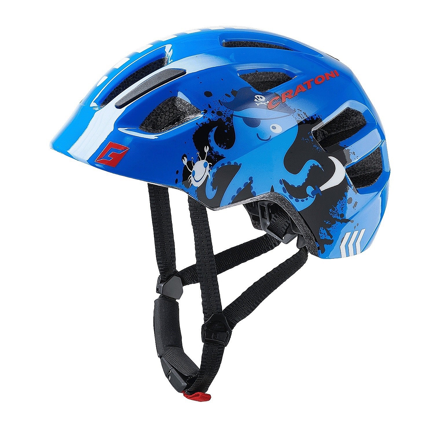 cască Cratoni Maxster - Pirate/Blue Glossy - kid´s