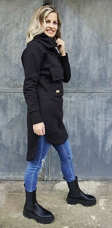 кофта M.ASCH-Be original Warm Extended - Black - women´s