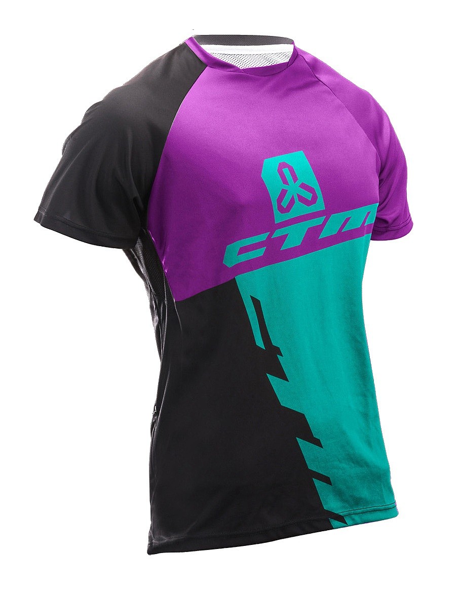 джерси CTM Enduro Line - Violet/Turquoise - women´s