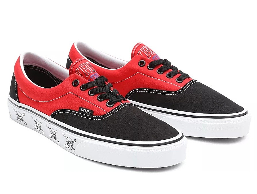 chaussures Vans Era - New Varsity/Black/High Risk Red
