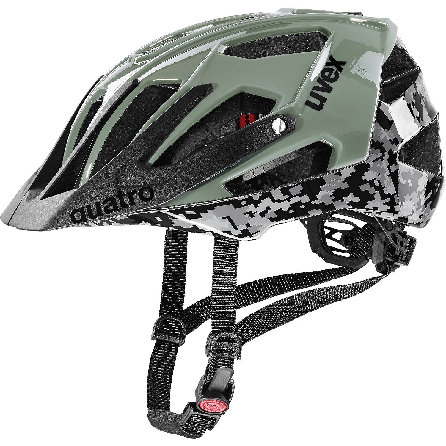 capacete Uvex Quatro - Pixelcamo/Olive