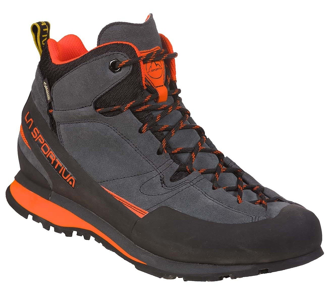 chaussures La Sportiva Boulder X Mid GTX - Carbon/Flame - men´s