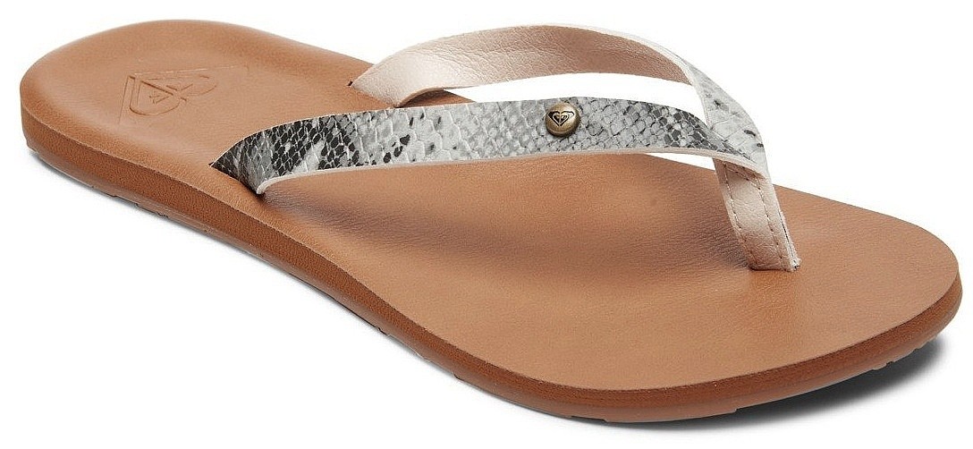 șlapi Roxy Jyll III - WHS/White/Snake - women´s