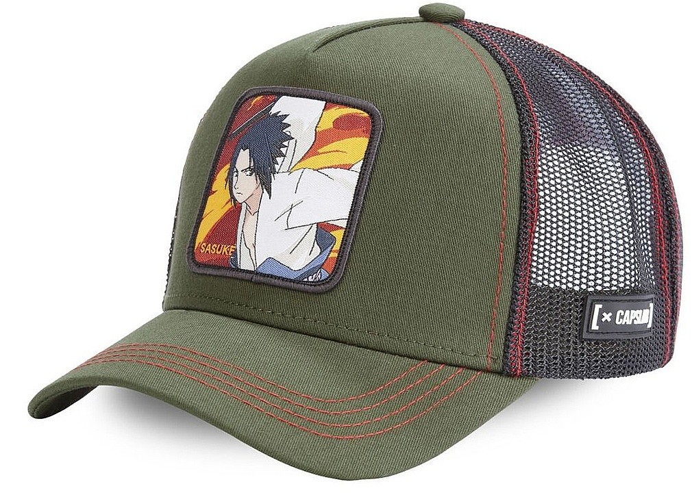 casquette Capslab Naruto Shippuden Trucker - Sasuke/Olive Green - men´s