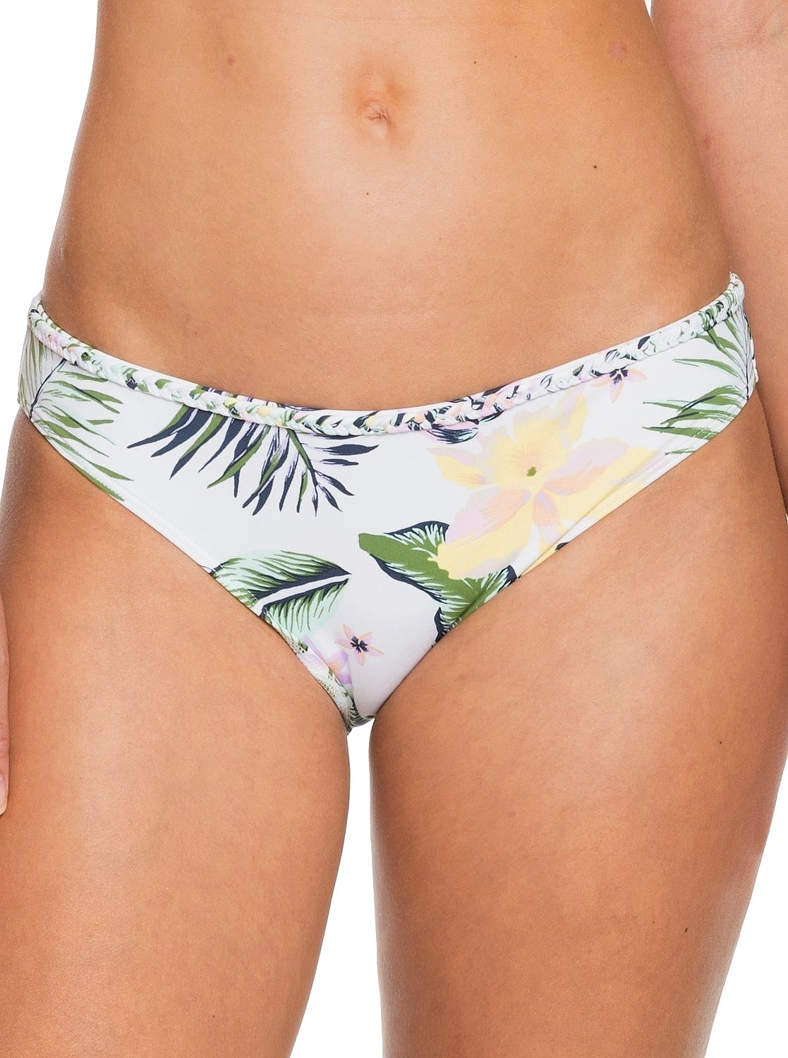 strój kąpielowy Roxy Bloom Full Bottom - WBB6/Bright White Praslin