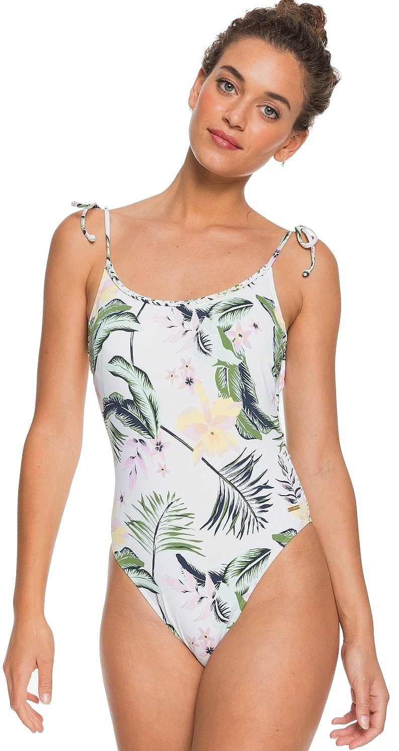 strój kąpielowy Roxy Bloom FA One Piece - WBB6/Bright White Praslin
