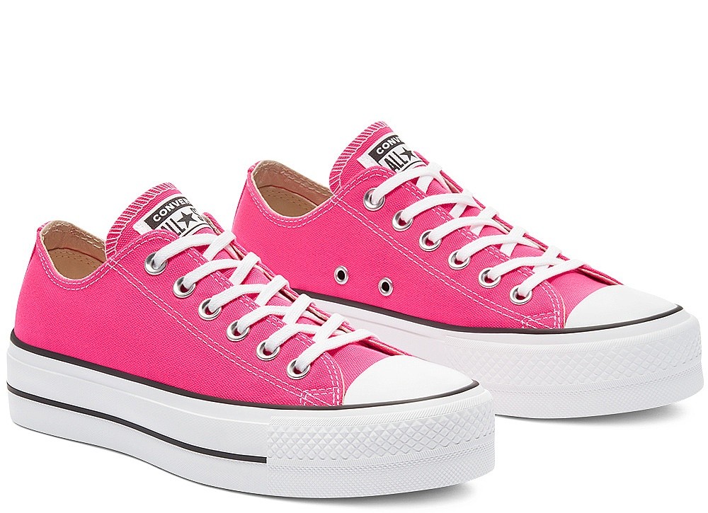 zapatos Converse Chuck Taylor All Star Lift OX - 570324/Hyper Pink/White/Black  - women´s - blackcomb-shop.eu