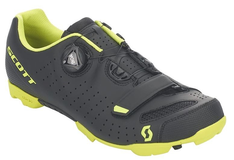 boty Scott MTB Comp Boa - Matt Black/Sulphur Yellow