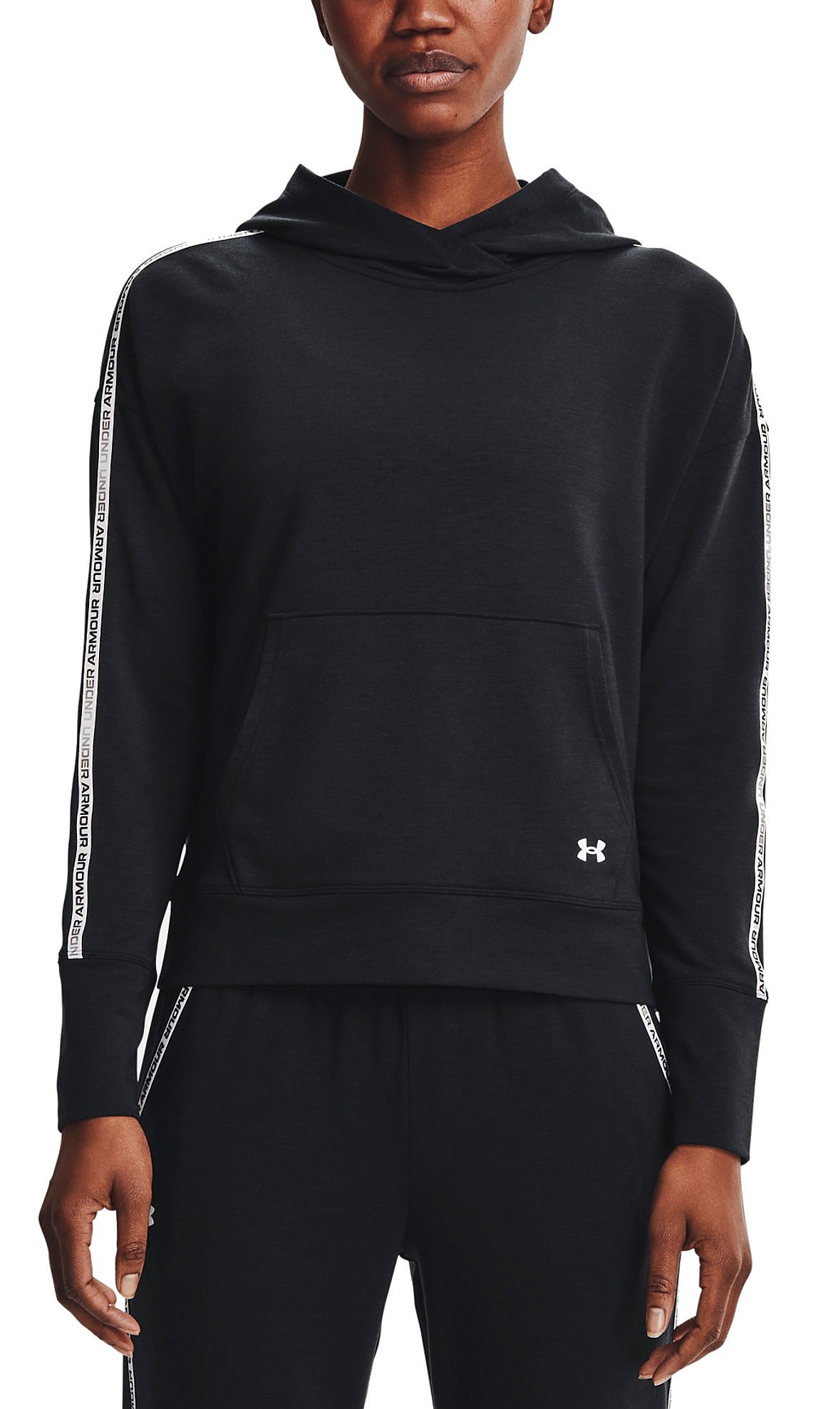 sudadera Under Armour Rival Terry Taped - 001/Black/Mod Gray - women´s -  blackcomb-shop.eu