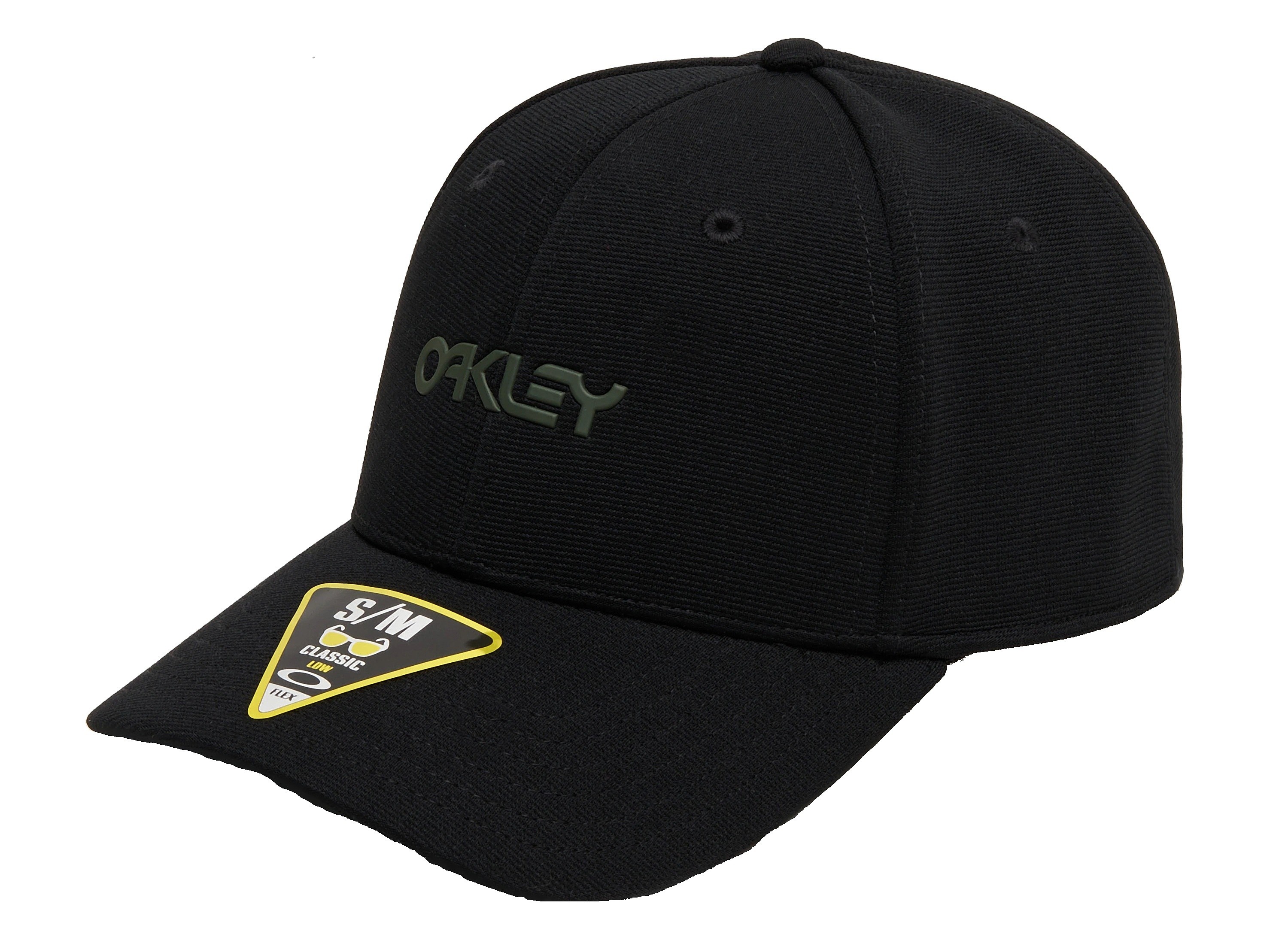 kasket Oakley 6 Panel Stretch Metallic - Blackout - men´s