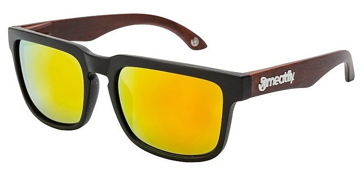 okulary Meatfly Memphis - Dark Wood/Black