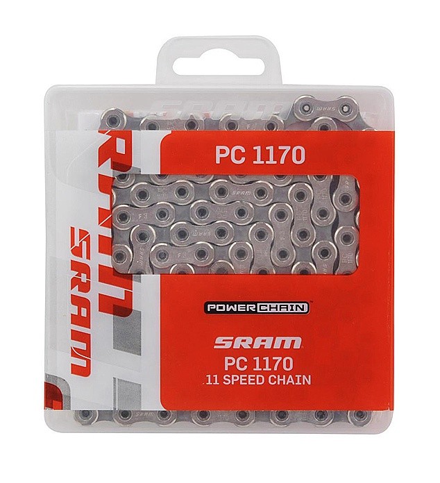 chaîne de vélo Sram CN PC 1170 120LI W/PWR.LCK 11S - Silver/Grey