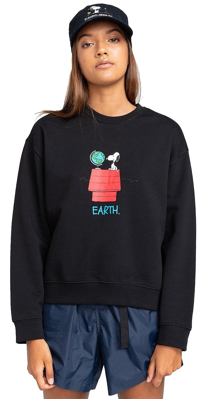 bluză Element Peanuts Crew - Flint Black - women´s