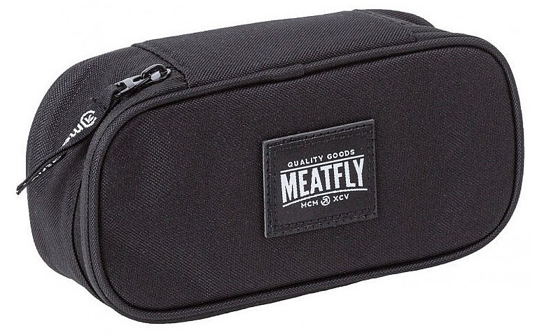 Federmappe/Schlampemäppchen Meatfly Pencil Case - Black