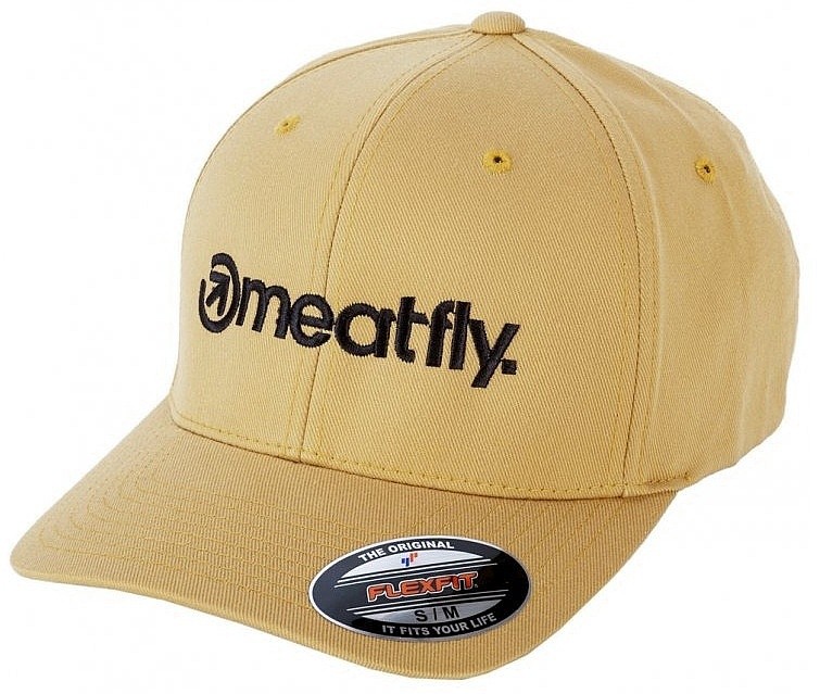 šiltovka Meatfly Brand Flexfit - Curry