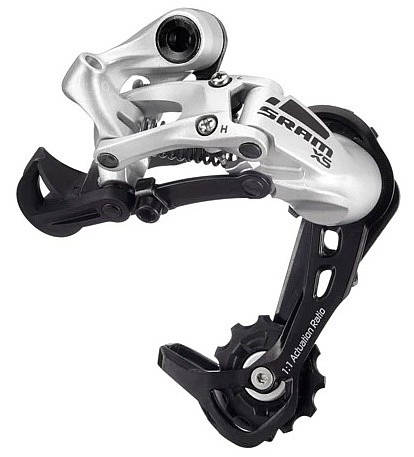 prehadzovačka Sram 12A RD X5 9SP Long Cage - Aluminium Silver