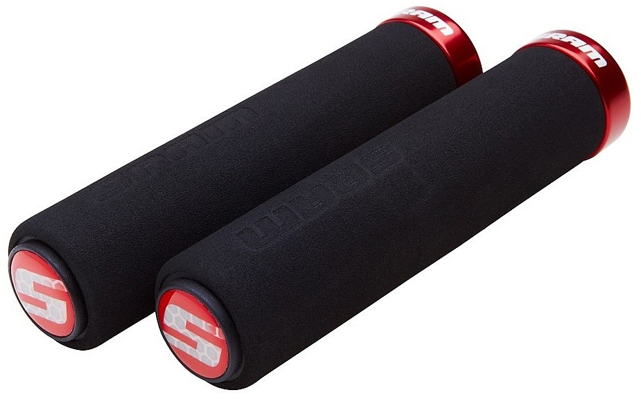 manopole Sram Locking Grips Foam - Black/Red