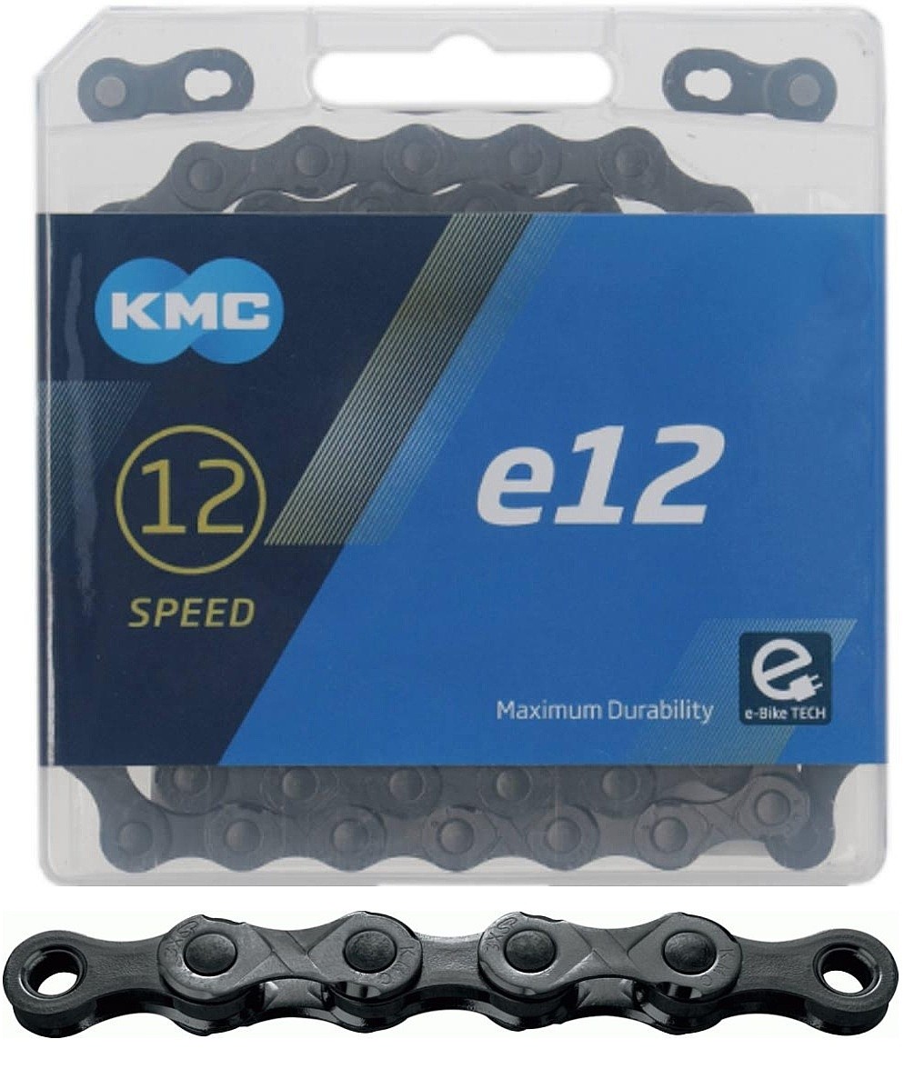cadena de bicicleta KMC 12/130 - BE12TBB30/Black