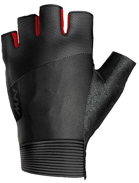 mânuși Northwave Fast Short Finger - Black/Red