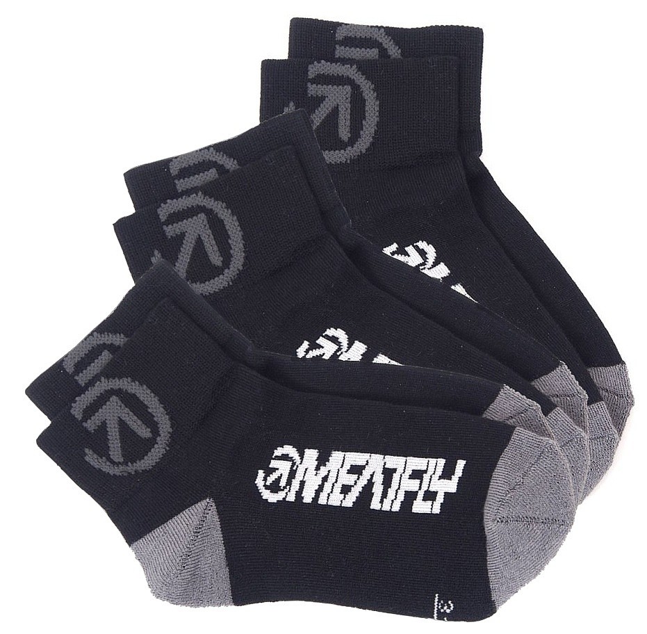 Socken Meatfly Middle 3 Pack - Bike Black