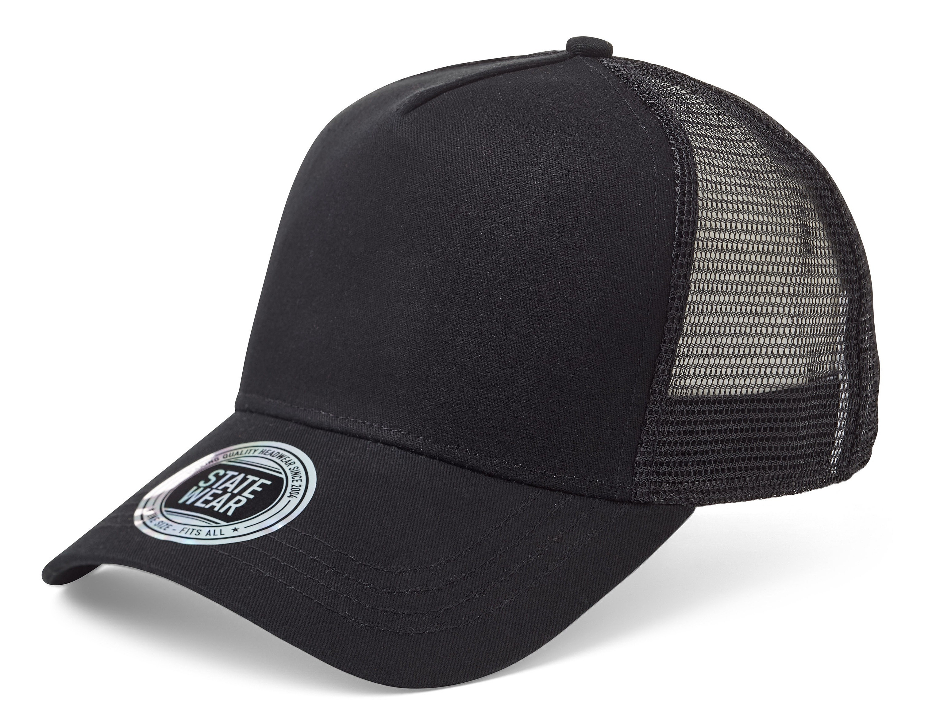 šiltovka Statewear Gifford Baseball Trucker - Black