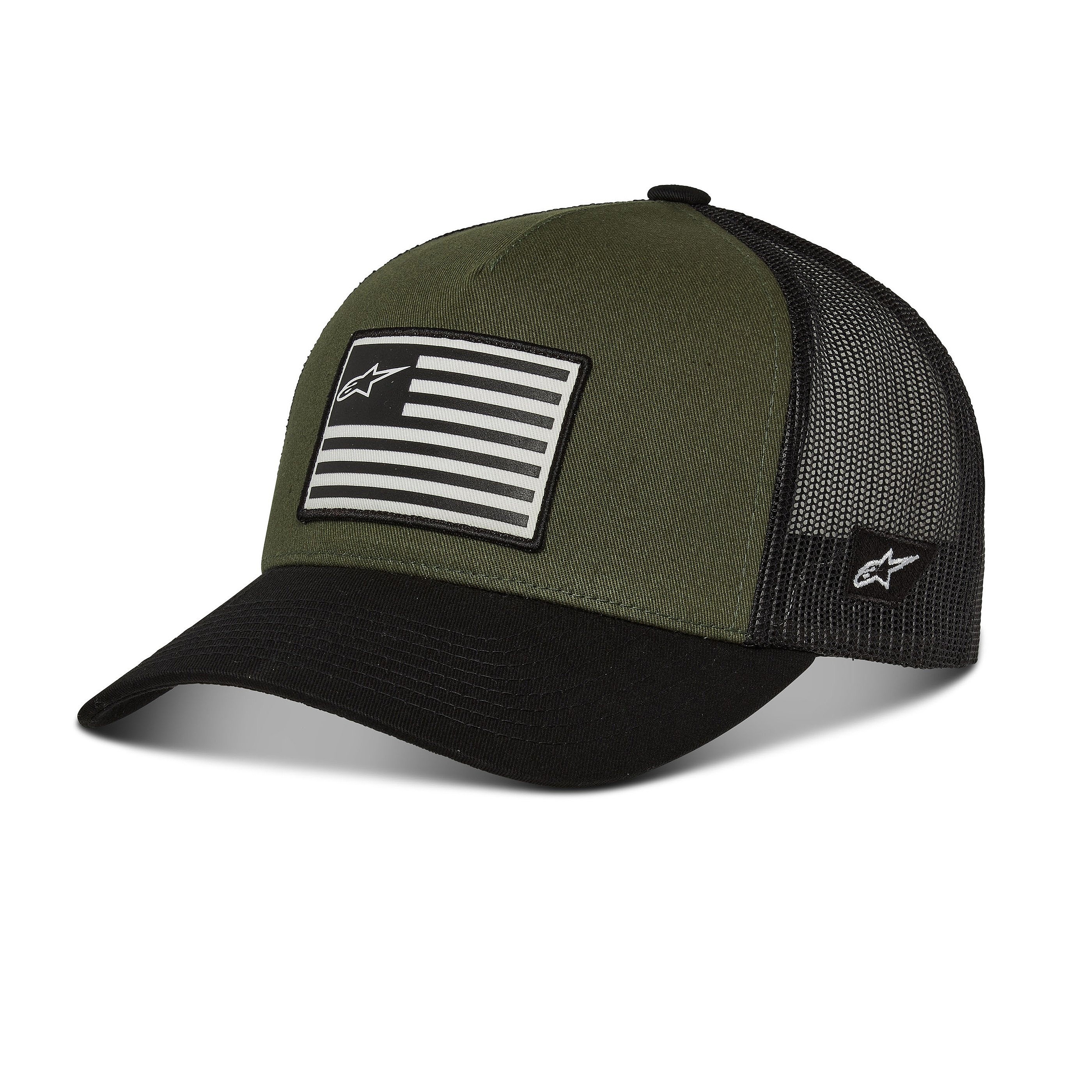 czapka z daszkiem Alpinestars Flag Snapback Trucker - Military/Black