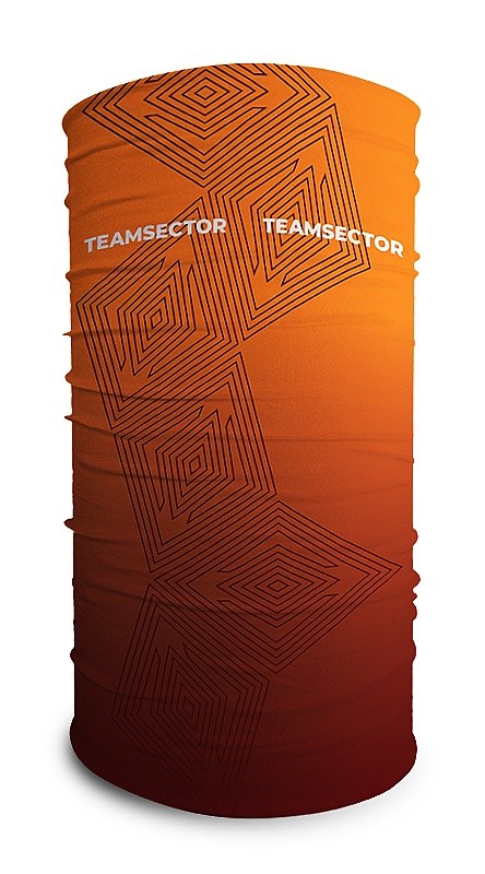 шарф TEAMSECTOR MSP13 - Oranžová/Hnědá