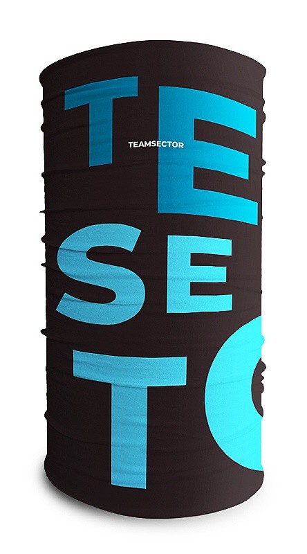 halsduk TEAMSECTOR MSP06 - Černá Nápis