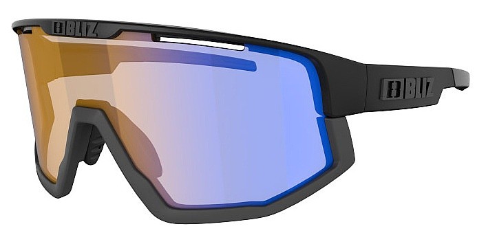 des lunettes Bliz Fusion Nano Optics - 52105-13N/Matt Black/Nordic Light Coral/Blue Multi