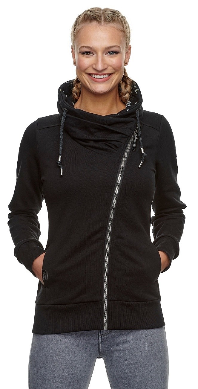 sudadera Ragwear Anabel Zip - 1010/Black - women´s - blackcomb-shop.eu