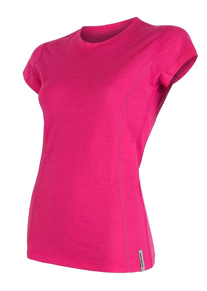 T-Shirt Sensor Merino Active - Magenta - women´s