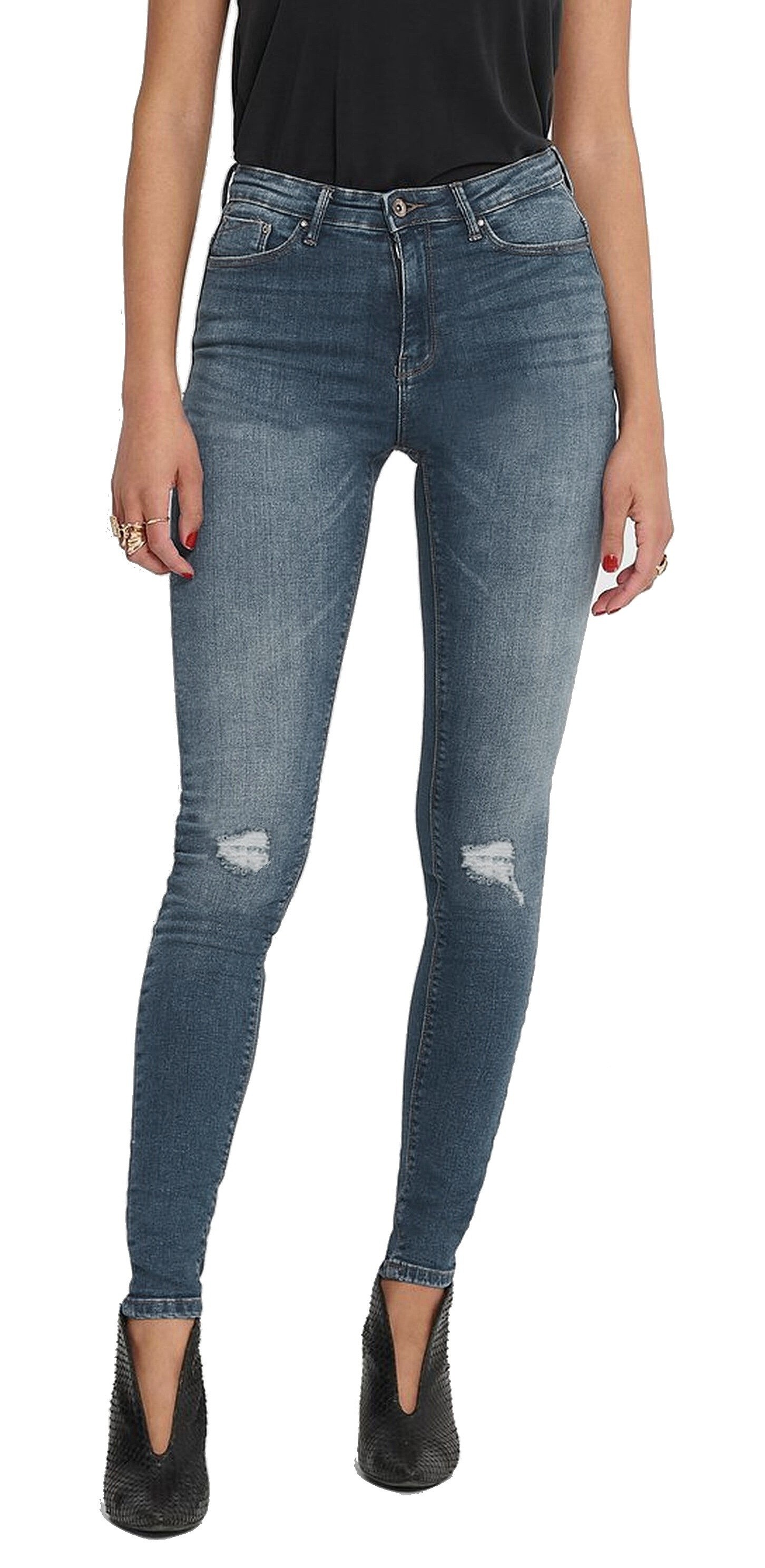 dżinsy ONLY Paola Life HW SK Dnm Noos AG1966 - Light Medium Blue Denim