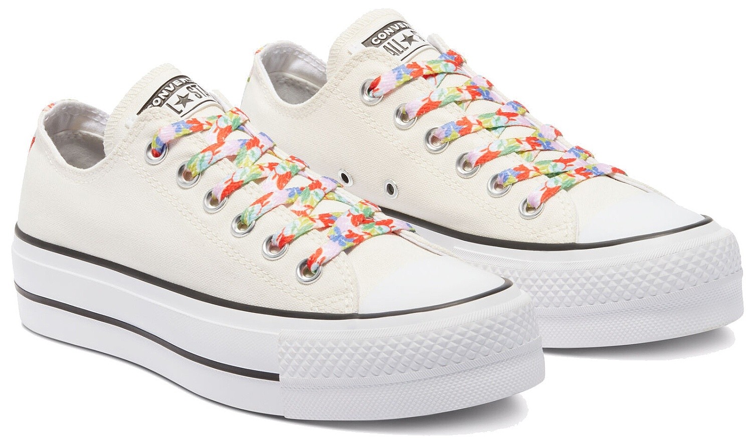 converse egret white rainbow