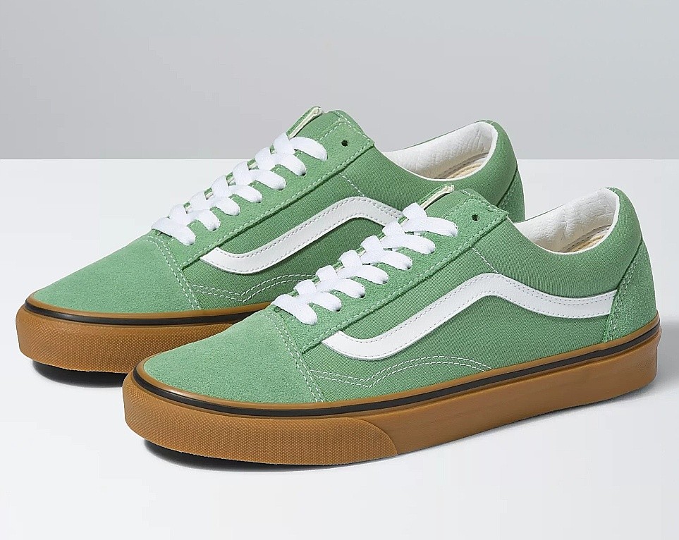 zapatos Vans Old Skool - Gum/Basil/True White - blackcomb-shop.eu