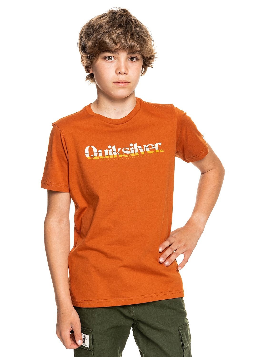 camisa Quiksilver Primary Colours - CPE0/Cinnamon - boy´s