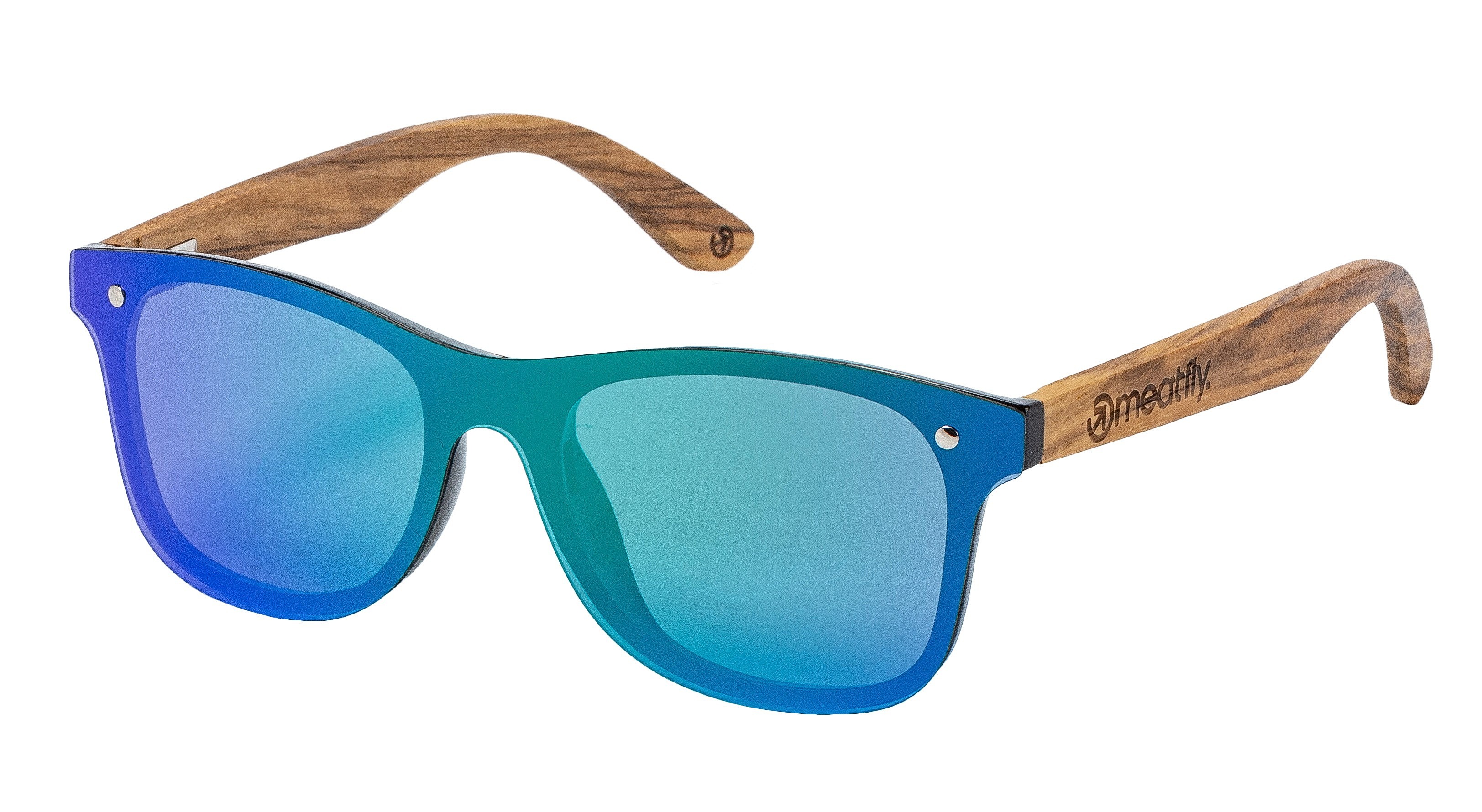 des lunettes Meatfly Fusion - Green/Polarized