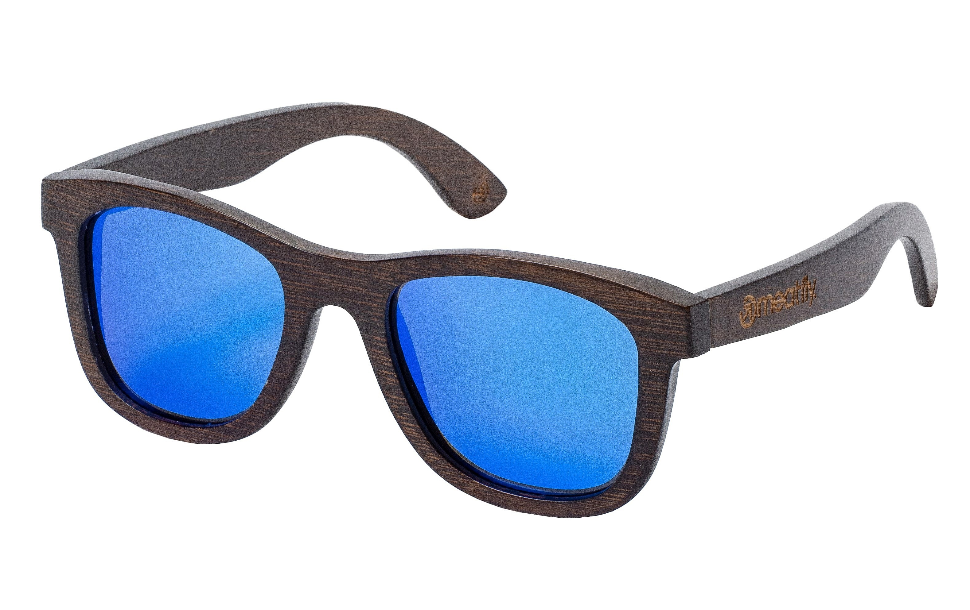 Brille Meatfly Bamboo - Dark Blue/Polarized