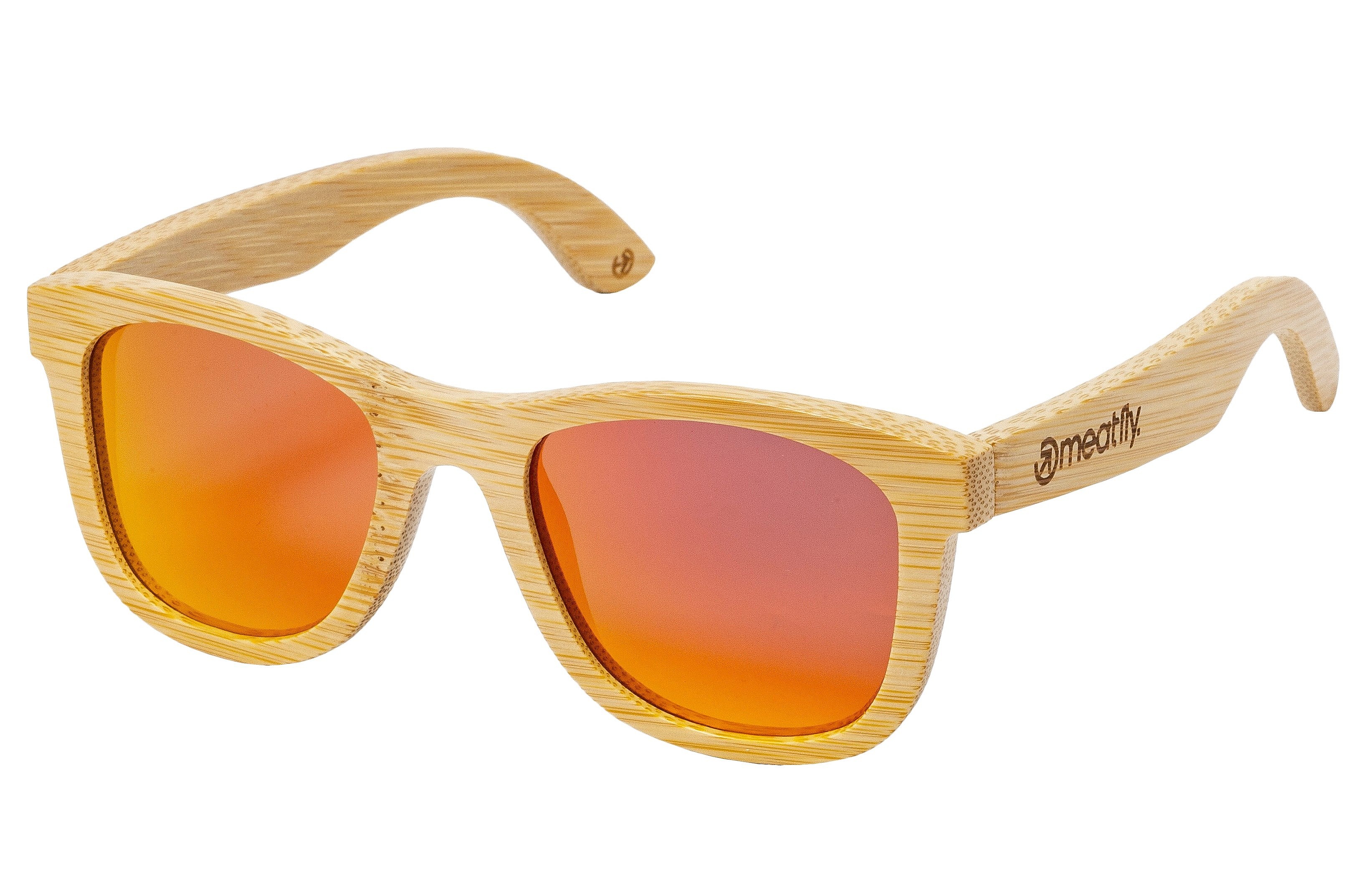 Brille Meatfly Bamboo - Orange Light/Polarized