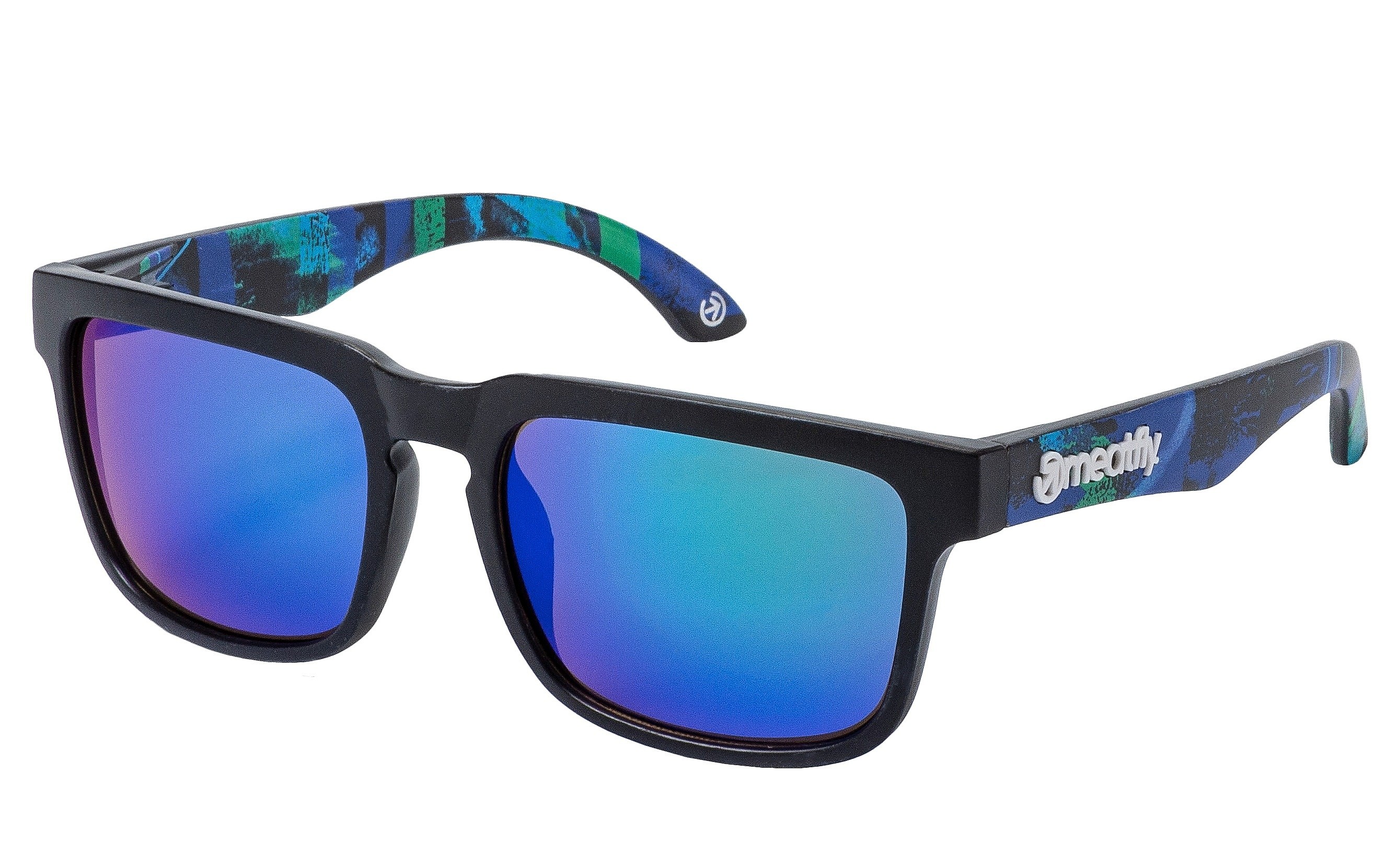 des lunettes Meatfly Memphis - Substance Camo Blue