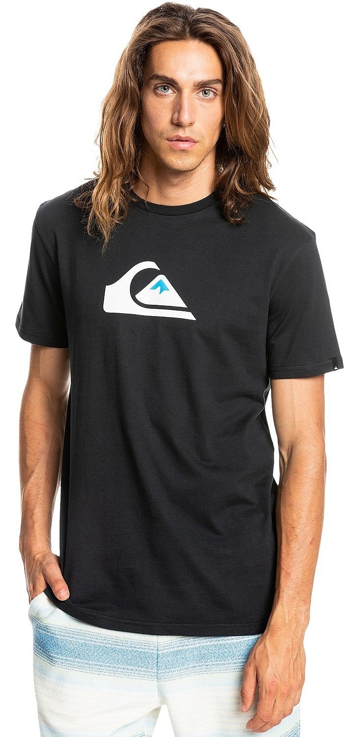 T-Shirt Quiksilver Comp Logo - KVJ0/Black - men´s