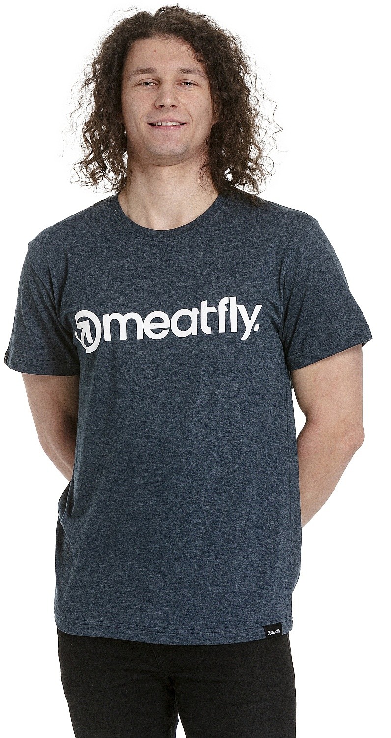 tričko Meatfly Logo - Navy Heather
