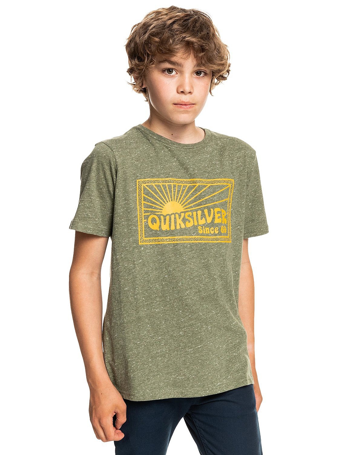 T-Shirt Quiksilver Come Back - GPHH/Four Leaf Clover Heather - boy´s
