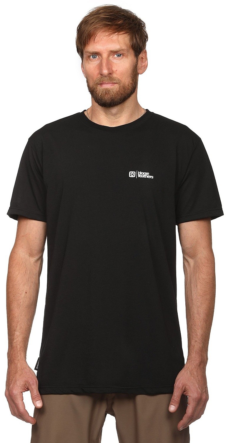 T-shirt Horsefeathers Rooter - Black - men´s