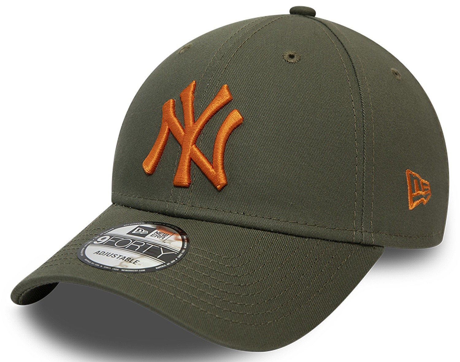 orange yankees hat