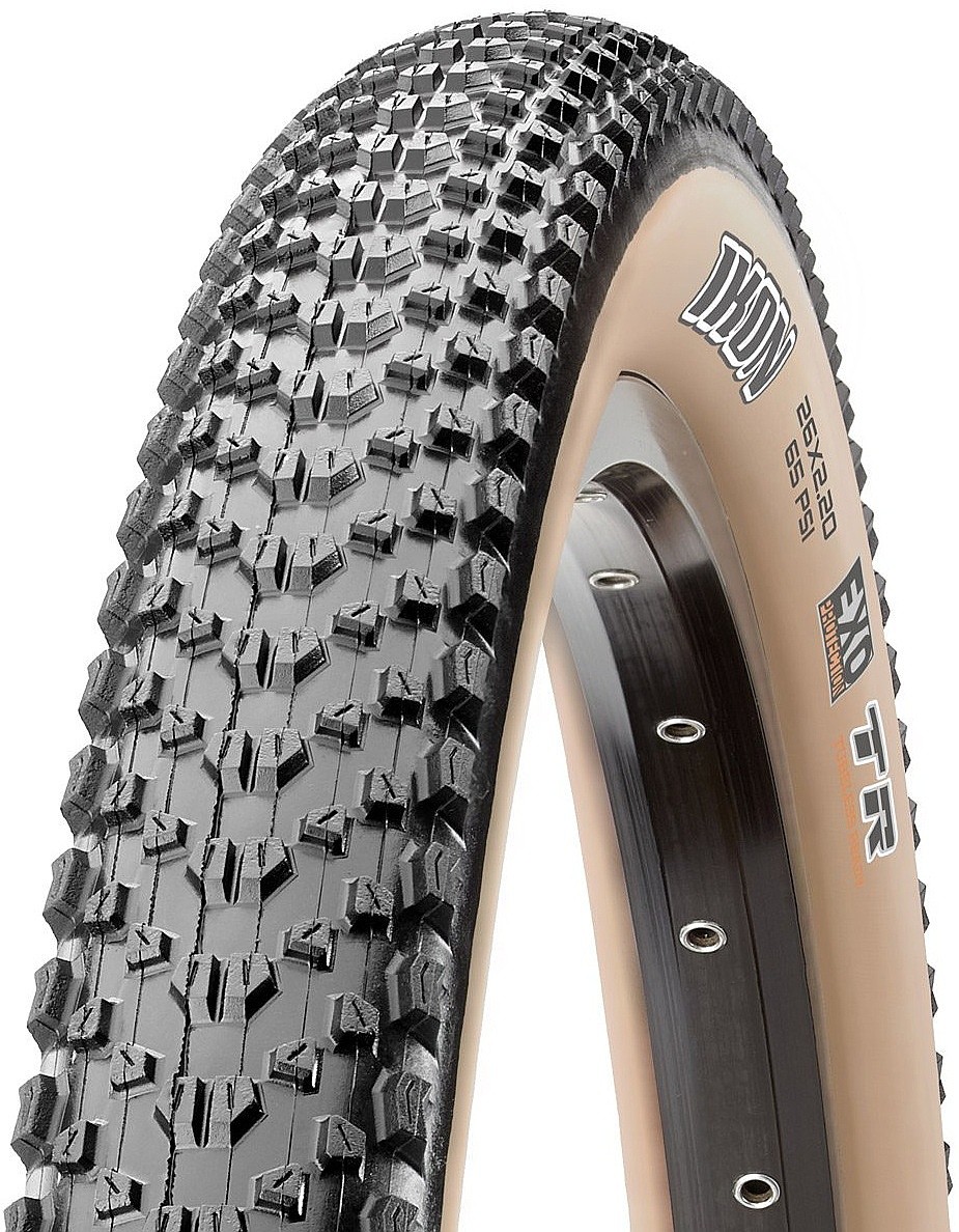 pneu de vélo Maxxis Ikon Kevlar 29"x2.20" 60 TPI EXO/TR/Tanwall - Black/Brown