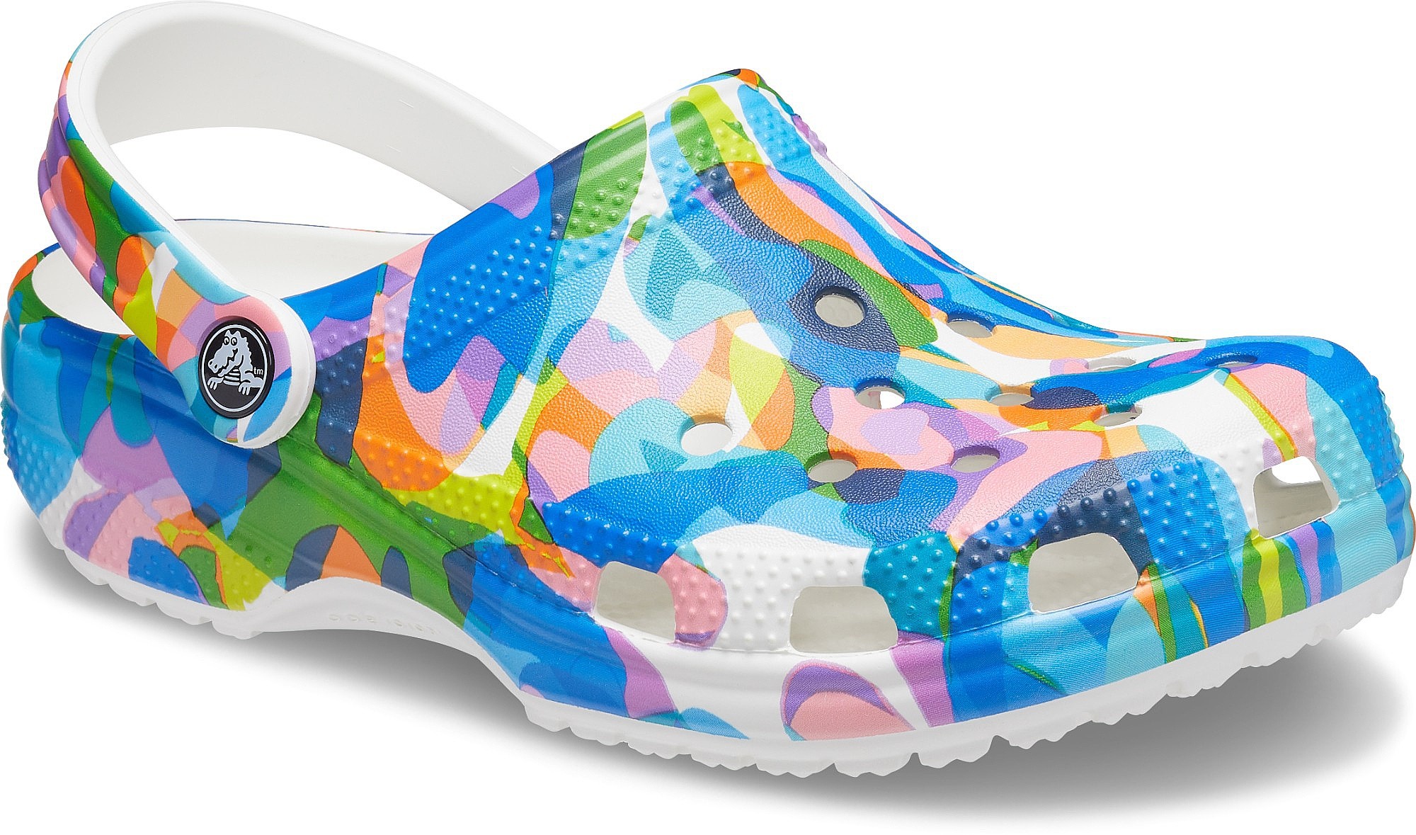 sko Crocs Classic Buble Block Clog - White/Multi