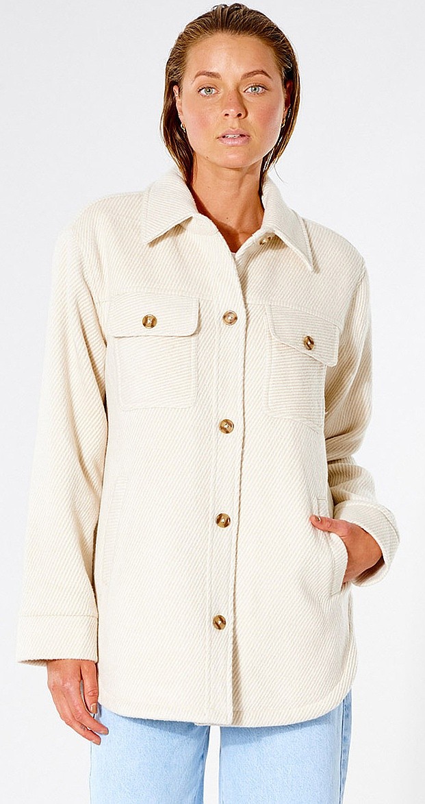 abrigo Rip Curl Drifter - Off White - women´s