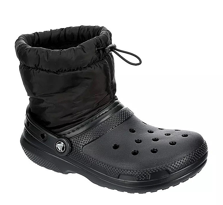 обувь Crocs Classic Lined Neo Puff Boot - Black/Black